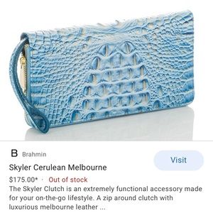 COPY - NWOT BRAHMIN SKYLER CLUTCH/WRISTLET